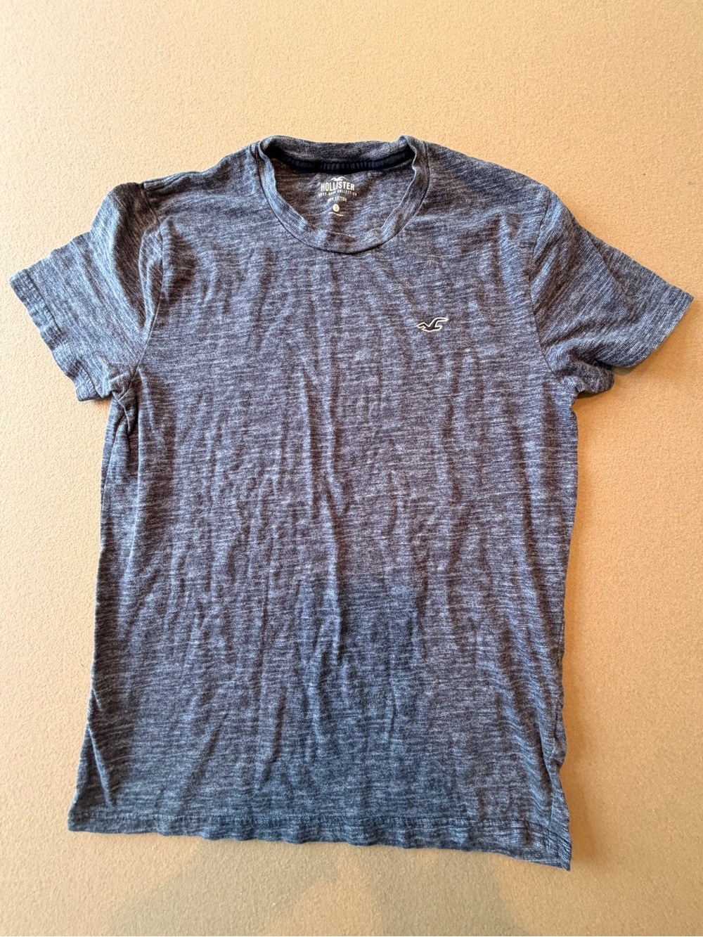Hollister Men’s Charcoal Heather Crew Neck T-Shirt Size Small